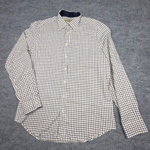 Dubarry of Ireland Shirt Men's Large Check Multi-Colored Flannel Cotton